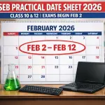 PSEB Practical Datesheet 2026 Released: 10th & 12th Exams Begin Feb 2