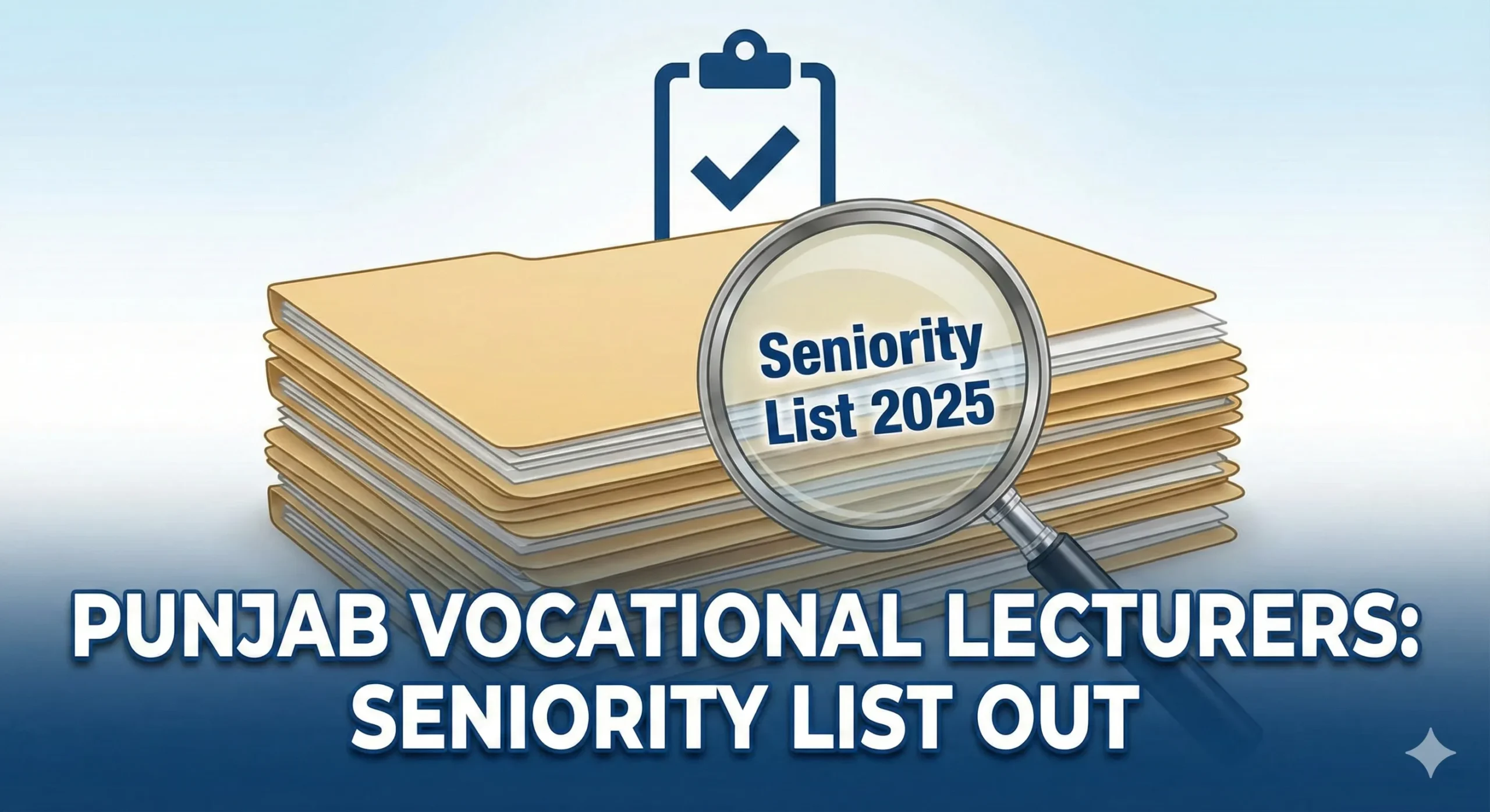 Punjab Education Dept Releases Vocational Lecturers Seniority List (Nov 2025) – Check Your Rank Now