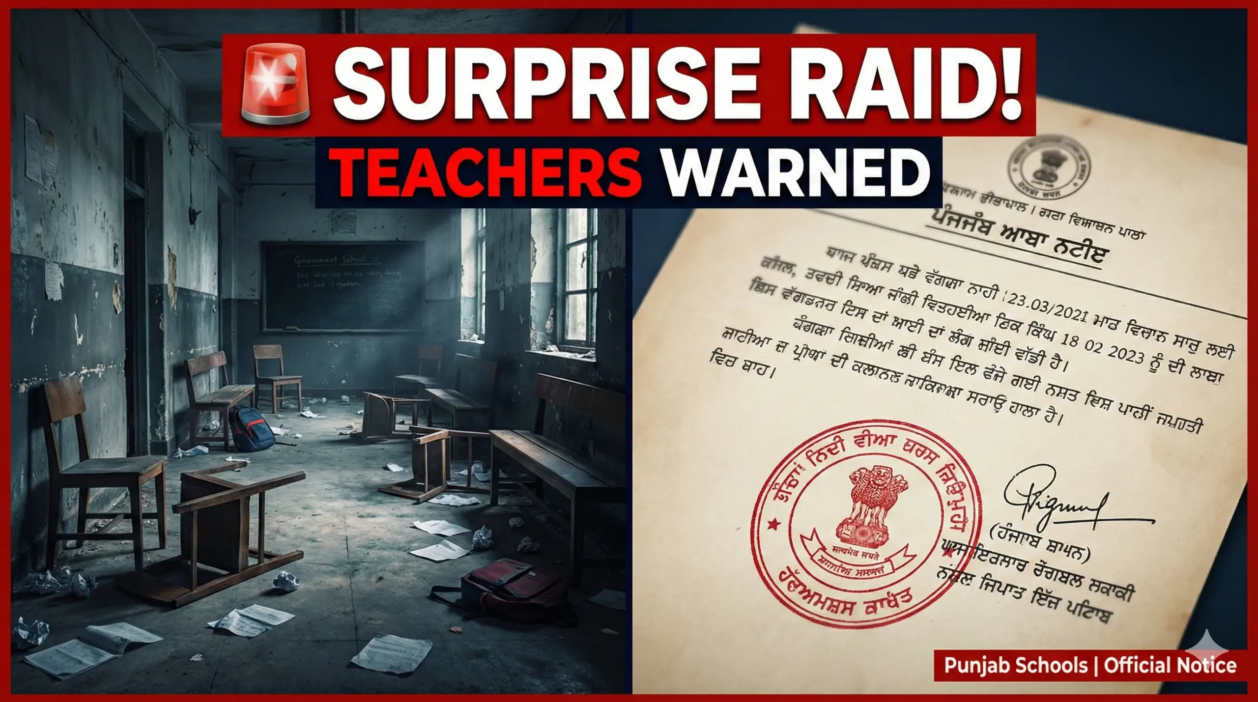Amritsar DEO Surprise Raid: Teachers Found Sitting in Sun, Classes Empty – Strict Warning Issued (2025)