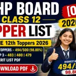 HP Board Class 12 Topper List 2026 [OUT] Download PDF